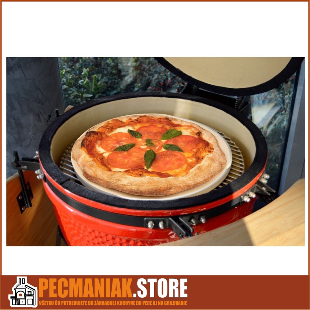 14867 Pizza kameň keramický pre gril Kamado M 21" Ø 36,5 cm PERFECT HOME